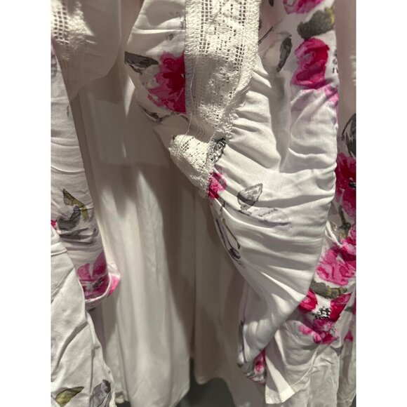 Torrid Women’s 2 (18–20) Floral Midi Dress Smocked Back Cottagecore Chic - Picture 3 of 9